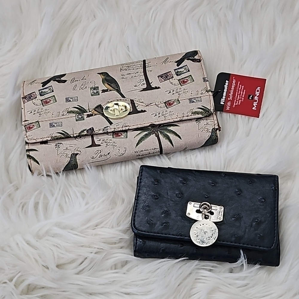 mundi Filemaster with Safekeeper and Unbranded navy wallet
